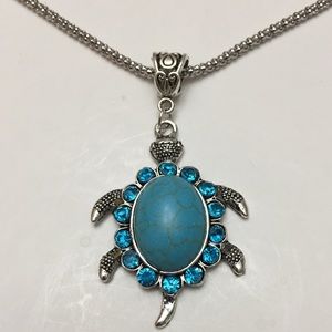 Turtle / Tortoise Pendant with chain cord necklace