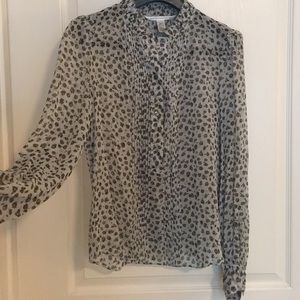 DVF silk top