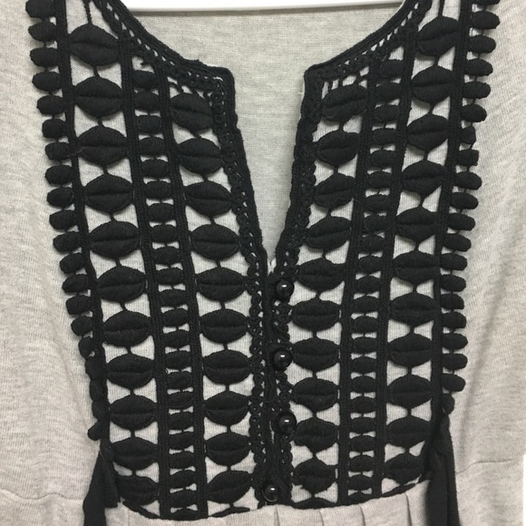 Dresses - Gray black print dress Dresses - Gray black print dress