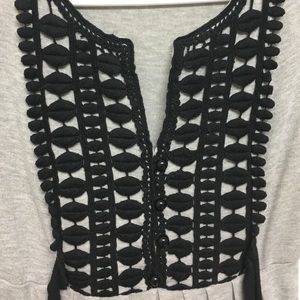 Dresses - Gray black print dress Dresses - Gray black print dress