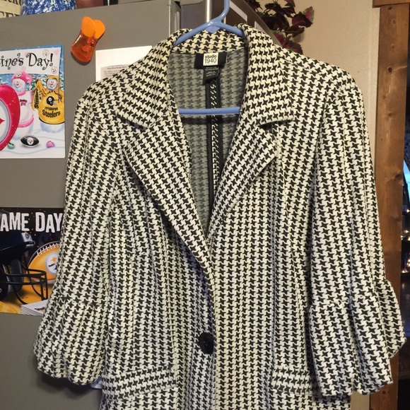 Black and white jacket