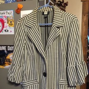 Black and white jacket