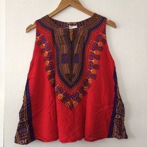 Tribal pattern top