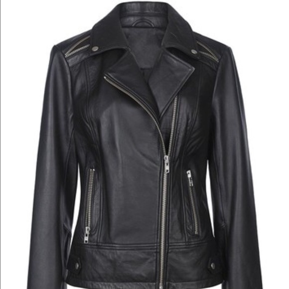 Long Tall Sally leather moto jacket