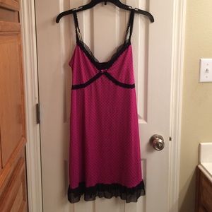 Pink and black pajamas L