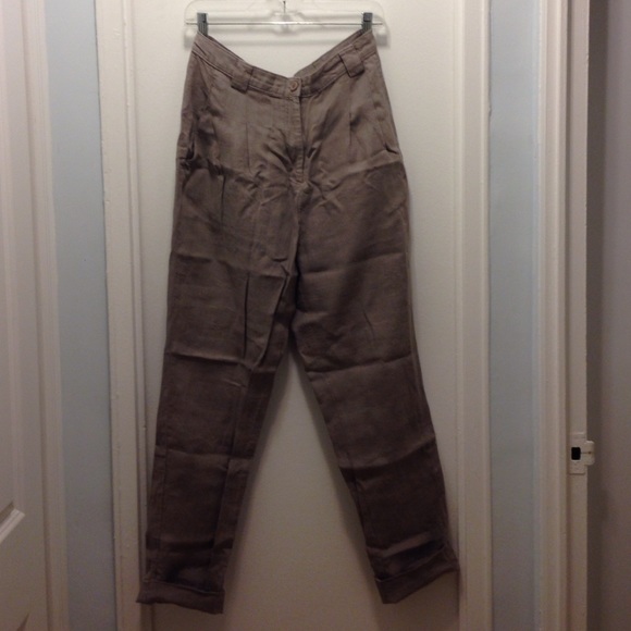 American Apparel Linen Pants high waist