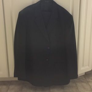 Men's suit navy pinstripe