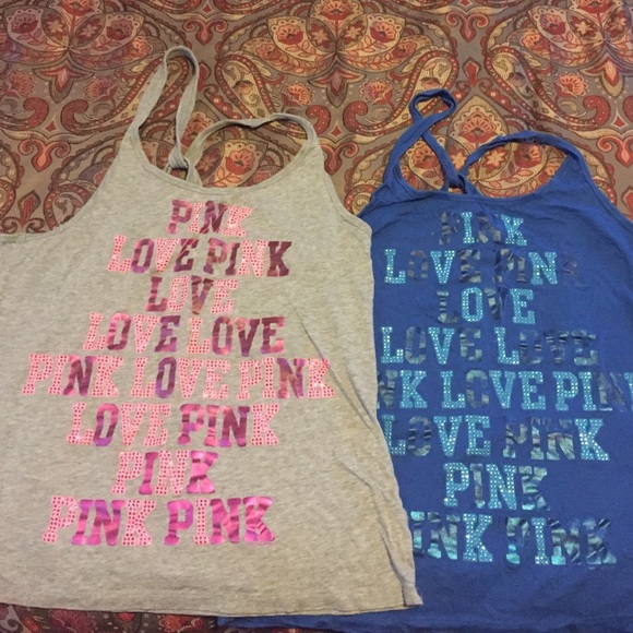 Sparkle PINK loose tanks