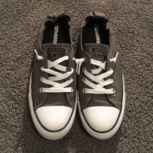 Charcoal gray Converse