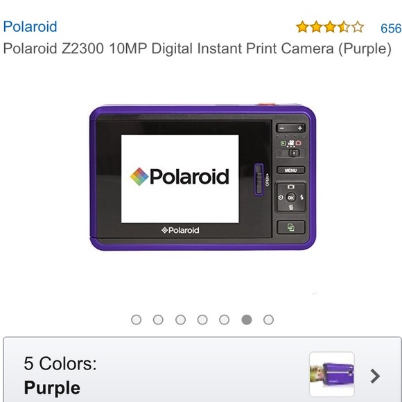 📸 Polaroid Digital Picture Print Camera Purple - Picture 2 of 3