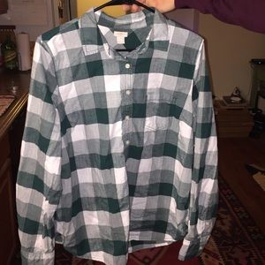 Half button flannel
