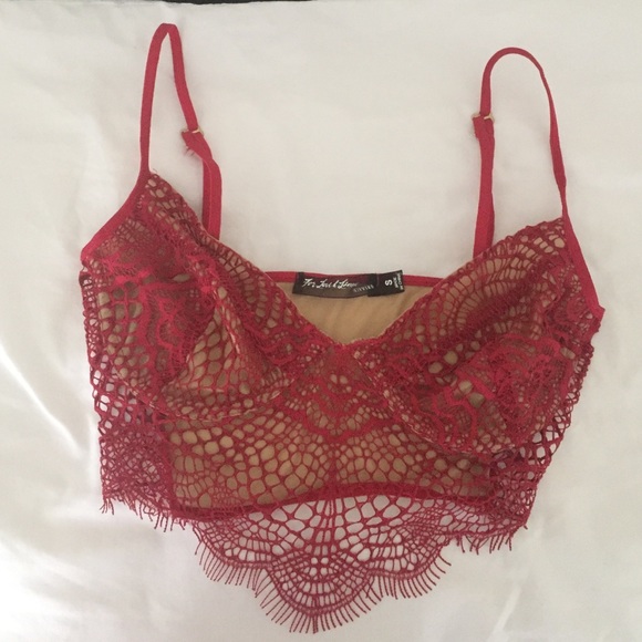 For Love & Lemons red bralette.