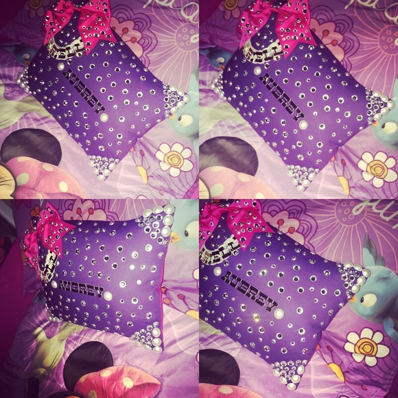 Customized Handmade Bedazzled "Name Pillow" - Picture 1 of 3