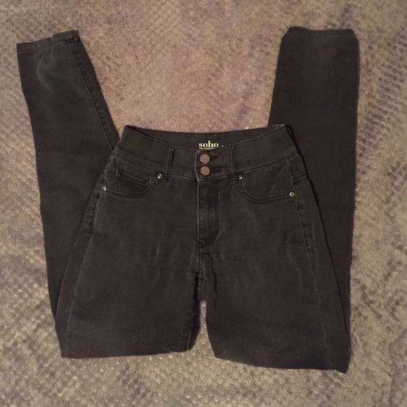 New York & Company Denim - Black high waisted denim leggings