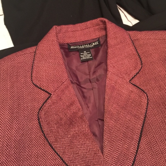 Women's light maroon blazer - Picture 3 of 4