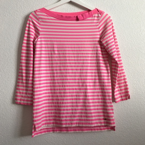 Kate spade bright pink stripe top