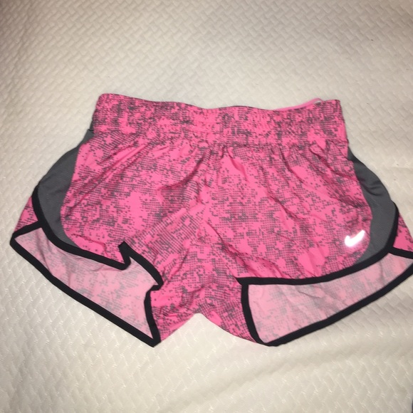 Nike dri fit pink and grey active shorts