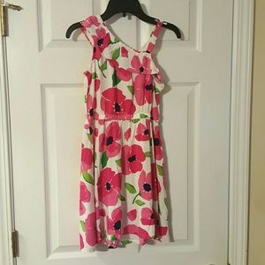 One shoulder ruffle dress