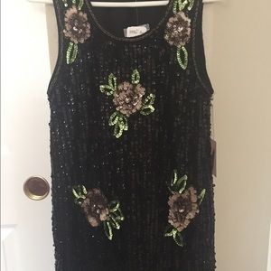Forever21 Sequin Floral S Dress NWT