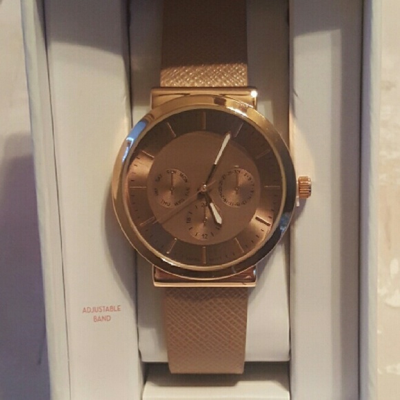 Rose gold watch