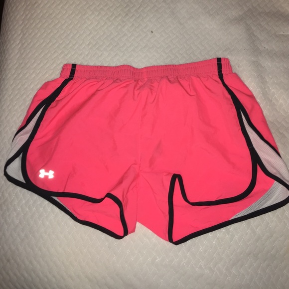Neon pink under armour active shorts