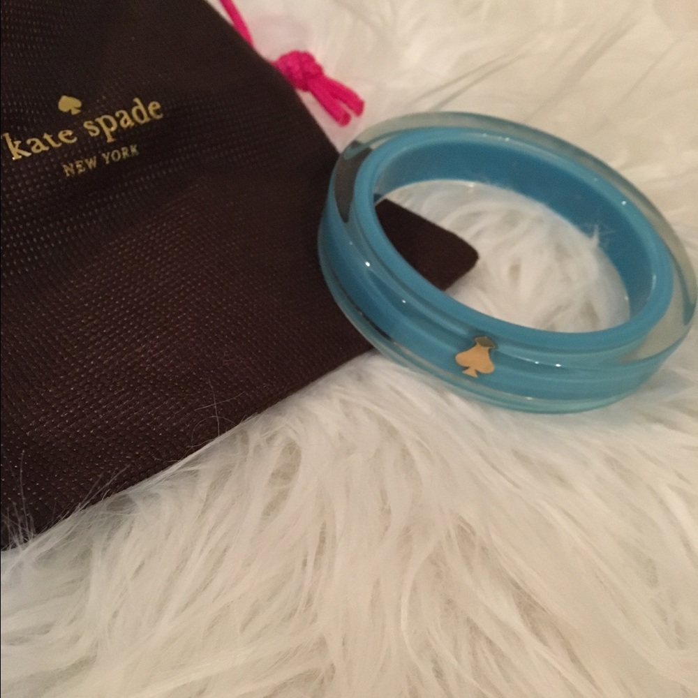 NWT kate spade Turquoise Blue Lucite Bangle