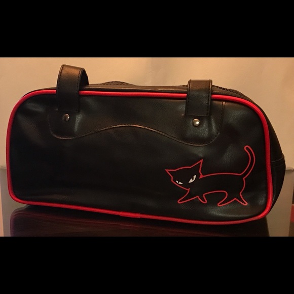 Emily Strange Bag, Black w/ Red Detail