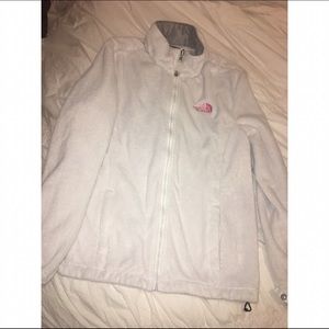 White north face jacket