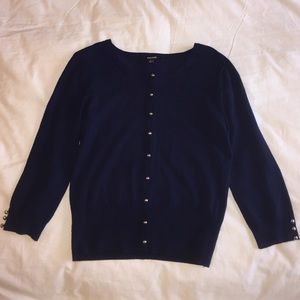 Navy cardigan