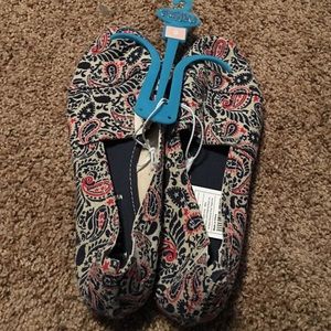 Paisley print flats- like Tom shoes