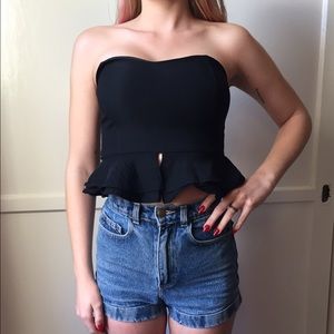 Strapless top