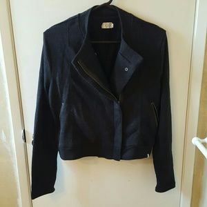 Black moto jacket