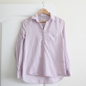 Red and blue stripe Popover