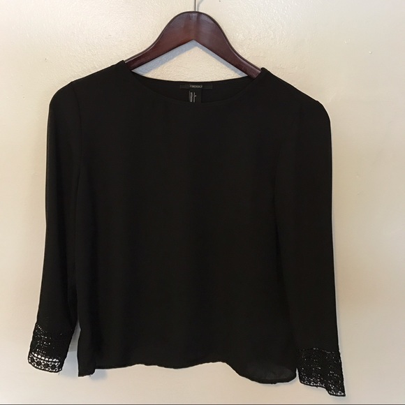 Forever 21 black blouse