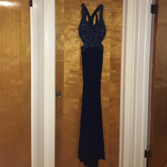 COCO CHATEAU- Tony Bowls Navy Prom Dress *GREAT DISCOUNT*