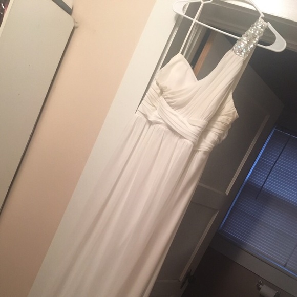 White prom dress