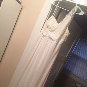 White prom dress