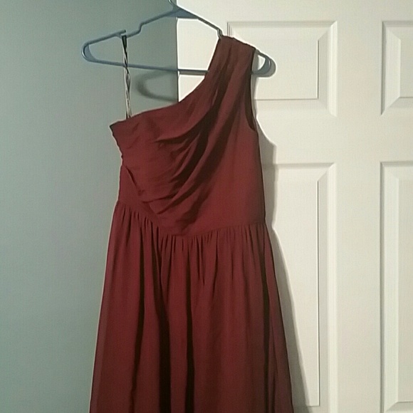 One shoulder Alfred Angelo dress