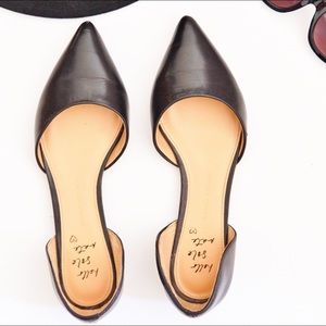 Banana Republic 8.5 black leather flats