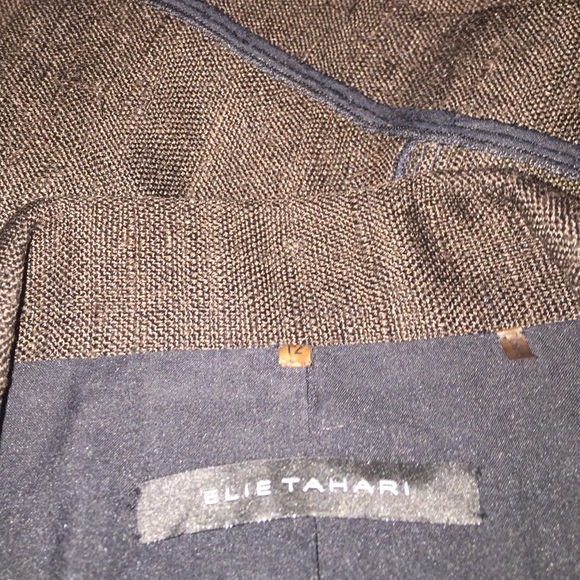 Brown Blazer With Black Trim - Picture 2 of 4