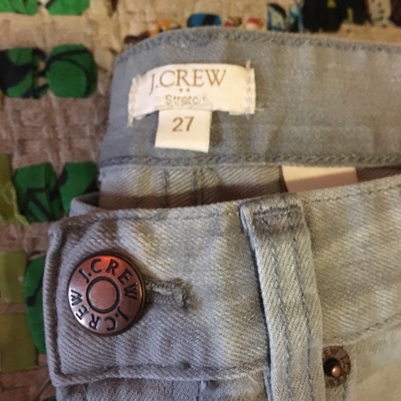 J crew perfect condition size 27 stretch light gre - Picture 2 of 4