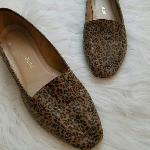 Enzo Angiolini leopard flats size 10