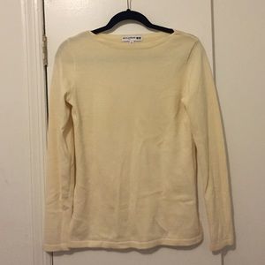 UNIQLO cream boat neck sweater
