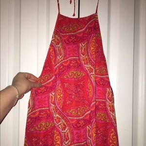 katy halter dress- pink colada