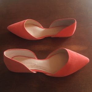Coral suede Banana Republic flats