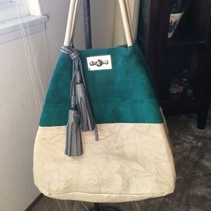 Chloe color block tote