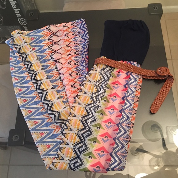 boutique  Dresses & Skirts - Maxi Dress with sheer bottom
