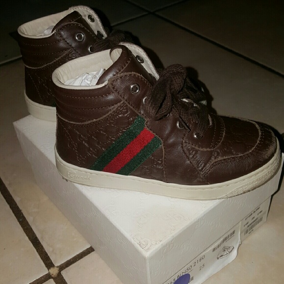 Brown/coca gucci shoes