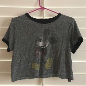 Vintage crop Disney Mickey Mouse top
