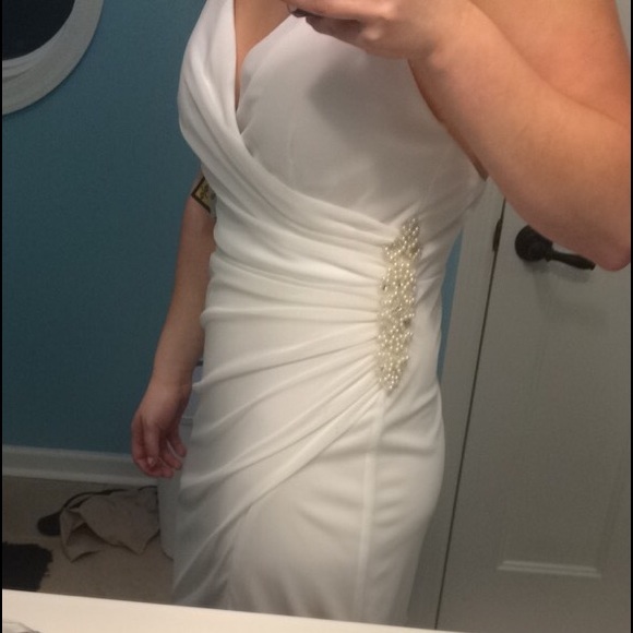 White prom dress - Picture 3 of 4
